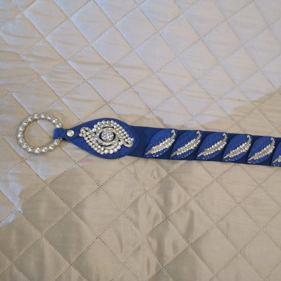 Dressy Jewelled Belt in Blue - Picture 4 of 4